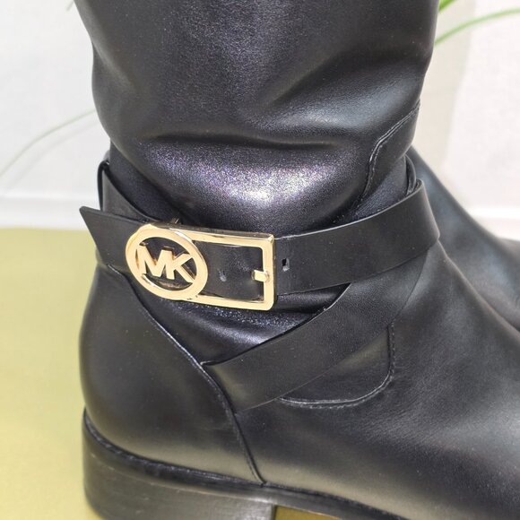 Michael Kors Black Leather Knee Boot - Picture 8 of 14